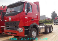 赤い自動変速機のトレーラー トラックのトラック/6x4トラクターの単位420HP