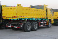 10荷車引き6x4の道路プロジェクトの解決ZZ3257N3847Aのための黄色く頑丈なダンプ トラック