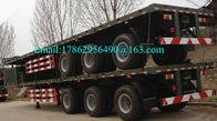 ランディング ギヤー28トンののAlxes 3台の40ftの頑丈な半トレーラーの平面トラック