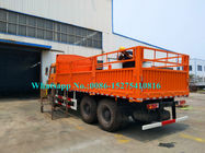 オレンジ2642 420hp 6x6の速い変速機12.00R24のタイヤが付いている重い貨物トラック