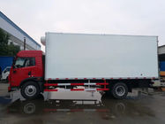 ステンレス鋼の貨物材料が付いている白くか赤い4x2小さい冷やされていたトラック