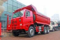 ダンプ赤い色のSinotruk Howoのダンプ トラック6*4/30トンのダンプカー トラック鉱山の