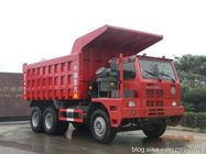 Sinotruk HOWO鉱山のダンプ トラック70Tの積載量6X4ドライブ420HP