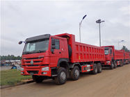 371HPユーロ2の赤い色のZZ3317N3867 12車輪のダンプのダンプカー トラック