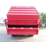 赤いHowoのごみ収集のトラック、6 - 19立方屑コンパクターのトラック