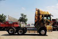 低い石油消費6*4のトラクターのトラックの頭部の大きい容積の燃料タンク400L