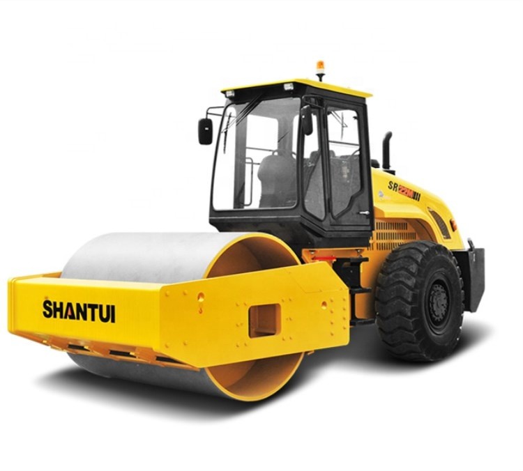 黄色いShantui 22トンの道の建設機械SR22MA 1のドラム120Kw