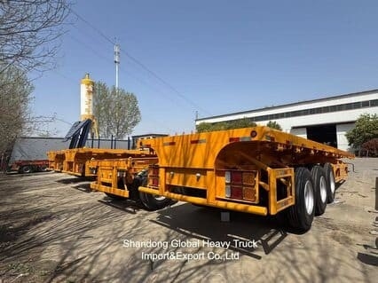 20FT/40FT/45FT 2/3/4 アクセル コンテナ / 貨物 フラットベッド / プラットフォーム / フラットデッキ 半トラック トレーラー