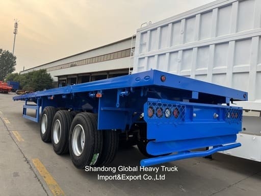 3 アクセル 40トン 13.45m Wabco BPW アクセル 空気懸垂 平床半トレーラー