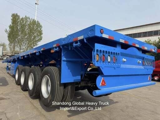 3 アクセル 40トン 13.45m Wabco BPW アクセル 空気懸垂 平床半トレーラー