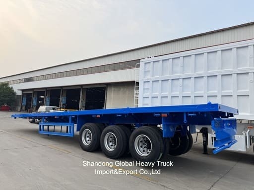 3 アクセル 40トン 13.45m Wabco BPW アクセル 空気懸垂 平床半トレーラー