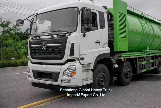 工場価格 8*4 380hp 下水吸水トラック ドンフェン シャーシ 18000L タンク