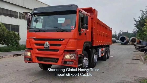 中国重汽 HOWO 380 馬力 8×4 ダンプトラック、50t 積載量、重量物輸送用