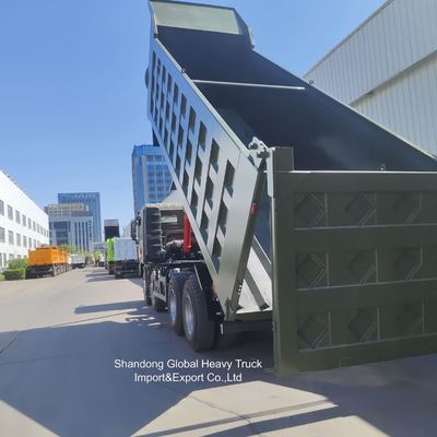 陝西汽車 F3000 型ヘビーデューティダンプトラック、380 馬力エンジン搭載、8x4 駆動、50 トン積載能力