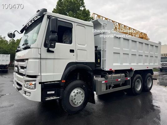 ナイジェリア鉱山向け 371HP エンジン強化 6×4 シャーシと高強度荷台を備えた HOWO 6×4 ダンプ トラック