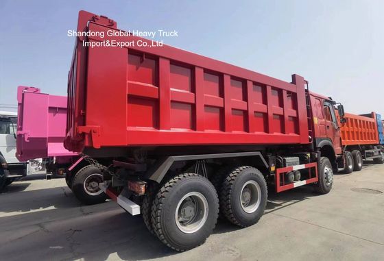 タンザニア鉱業用 420HP エンジンと強化シャシー付きの重用HOWO 8×4ダンプトラック