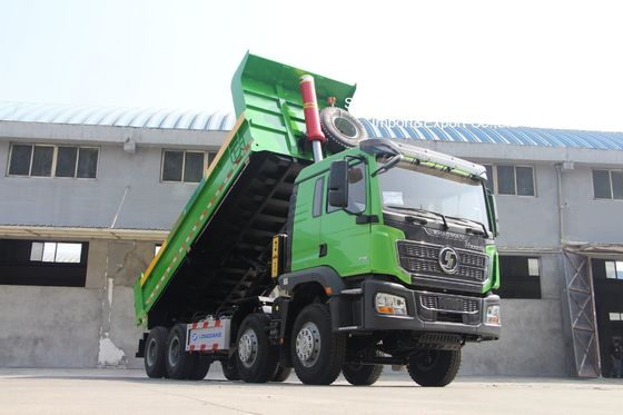 Shacman F3000 8x4 マイニング ダンプ トラック、430HP エンジン強化貨物ボディとエアコン付きスリーパー キャビン付き