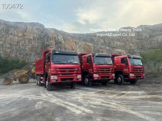タンザニア鉱業用 420HP エンジンと強化シャシー付きの重用HOWO 8×4ダンプトラック
