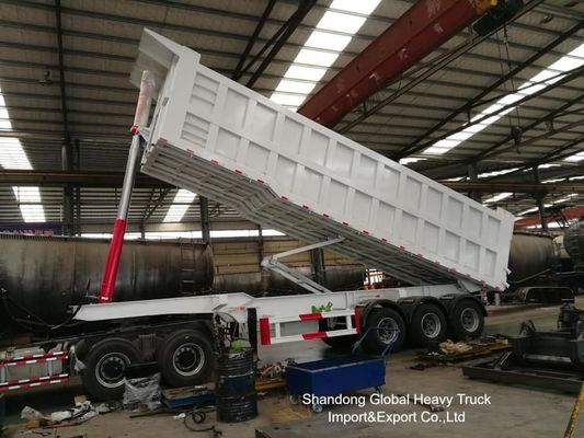 4 Axle 80 Tons Capacity Hydraulic Side Dump Truck Trailer for Heavy-Duty Construction