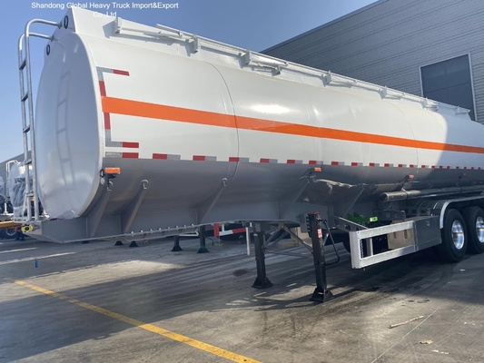 3軸炭素鋼Q345B 45000L燃料タンクセミトレーラー