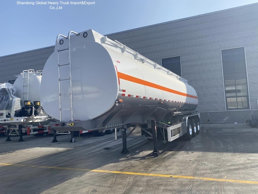 3軸炭素鋼Q345B 45000L燃料タンクセミトレーラー