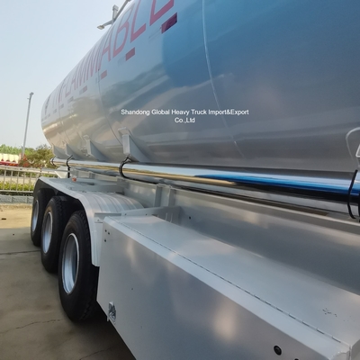 3 アクセル スチール オイルタンカー 半トレーラー 45000L 燃料タンク