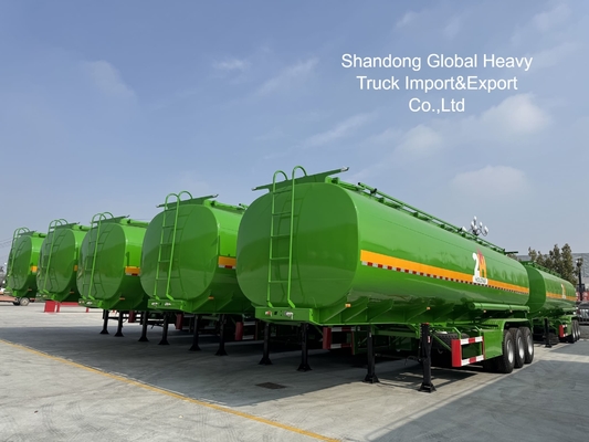 3軸 45000L ディーゼルガソリンタンカー 半トレーラー 重荷