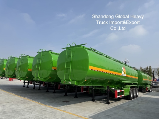 3軸 45000L ディーゼルガソリンタンカー 半トレーラー 重荷