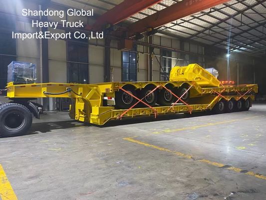 40フィートヘビーデューティ三軸フラットベッドセミトレーラー - ECE、CE認証済み