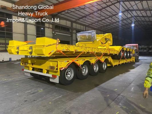 40フィートヘビーデューティ三軸フラットベッドセミトレーラー - ECE、CE認証済み