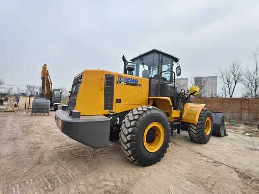 XCMG ZL50GN 5トン定格積載量ホイールローダー、定格出力162kW、建設用防塵レイアウト