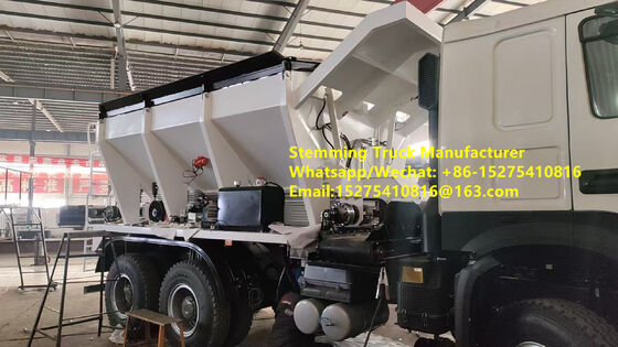 High efficiency remote control Stemming Truck Stone filling vehicle GLOBAL-12 10/15/20 ton Multifunctional Blast service mobile explosive Manufacturing Unit Kazakhstan Uzbekistan Indonesia Congo MMU