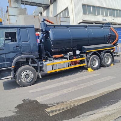 HOWO 15CBM 6×4駆動型と266HPのエンジンのパワーを備えた真空下水道浄化トラック