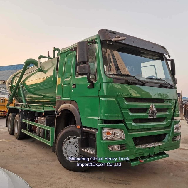 シノトルク 371HP 18000L 真空下水道吸水タンカー トラック 工場価格