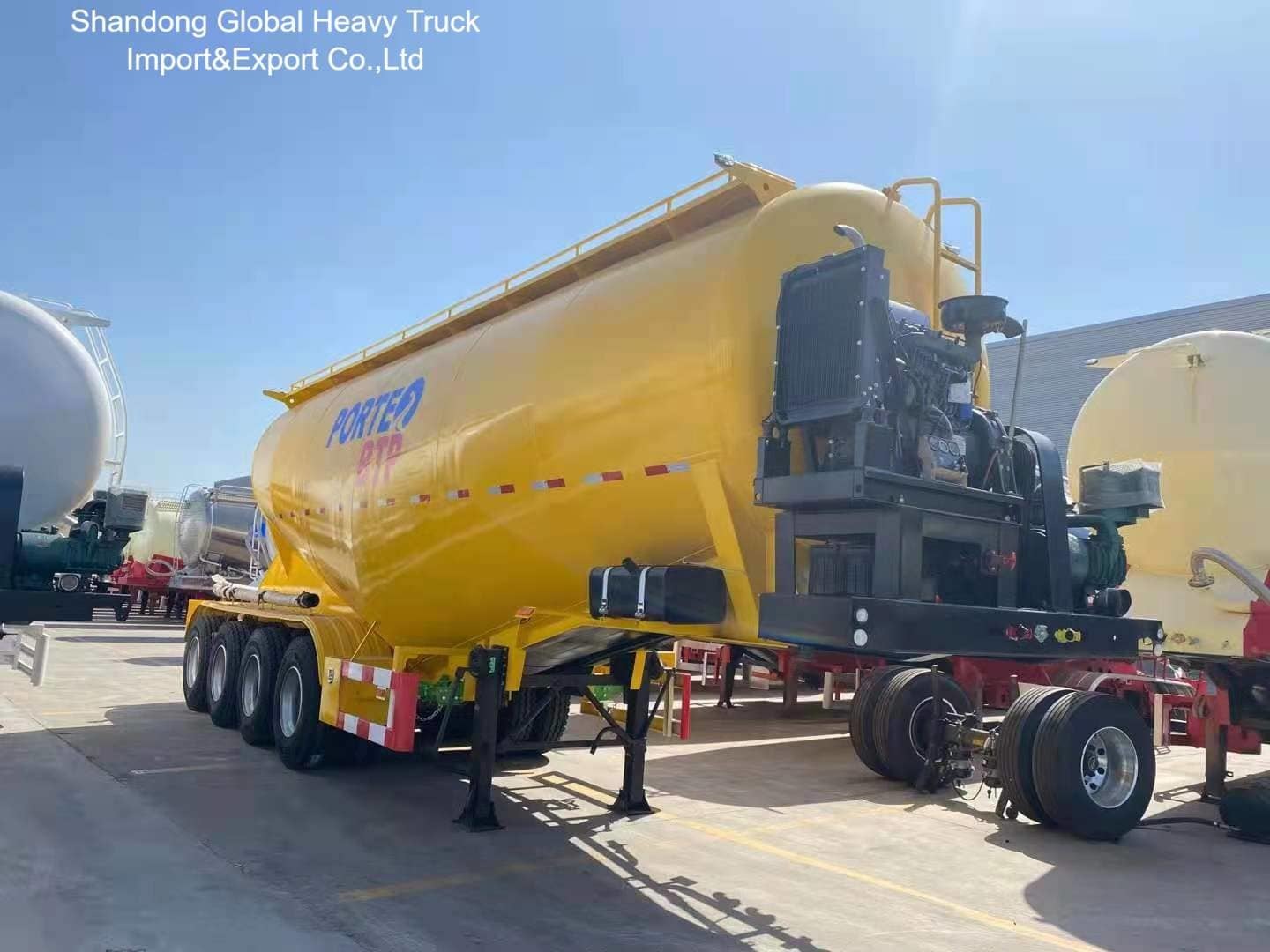 40 Tons 40 CBM Bulk Cement Tanker Semi Trailer with High-strength Q345 Carbon Steel for Efficient Powder Transport
