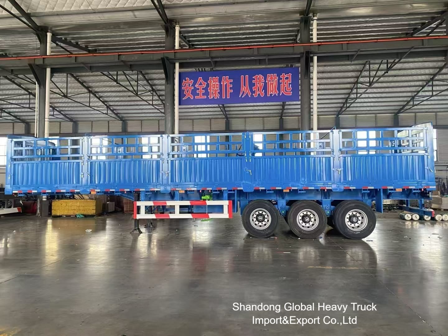 3軸 50トンのフェンス半トレーラー