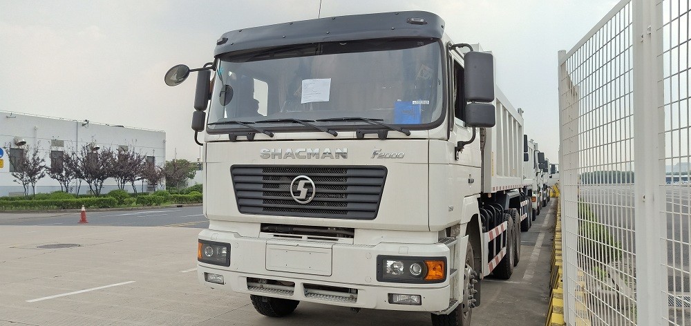白いF2000 6X4のダンプ トラック右ドライブ ダンプカー21-30トンのユーロ2